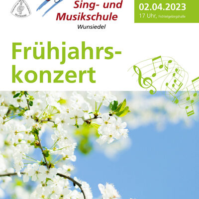 20220726 PLAKAT Konzerte Musikschule Wunsiedel Frühjahrskonzert 2023